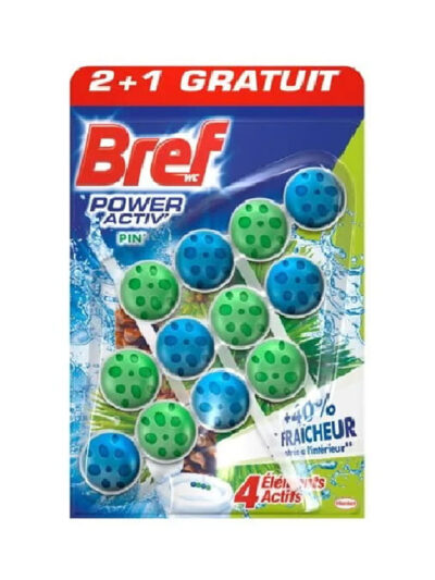 Bref kostka do WC Power Aktiv 3x50g Leśny