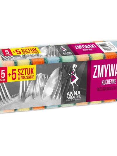 Anna Zaradna zmywak kuchenny 5szt + 5 gratis