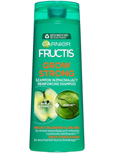 Garnier Fructis Grow Strong Szampon wzmacniający do włosów osłabionych i łamliwych 400 ml