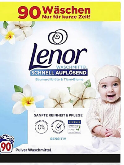 Proszek do prania Lenor Sensitive dla niemowląt i alergików 4,95 kg